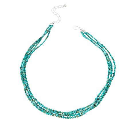 Jay King Sterling Silver Turquoise Bead Strand Layered Necklace