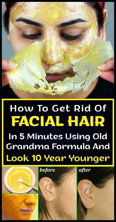 how to get rid of facial hair remedies solution