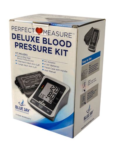 Blue Jay Perfect Measure Deluxe Blood Pressure Kit With 2 Cuffs