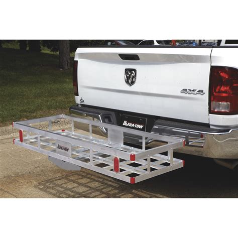 Ultra Tow Aluminum Hitch Cargo Carrier — 500 Lb Capacity Silver 60in