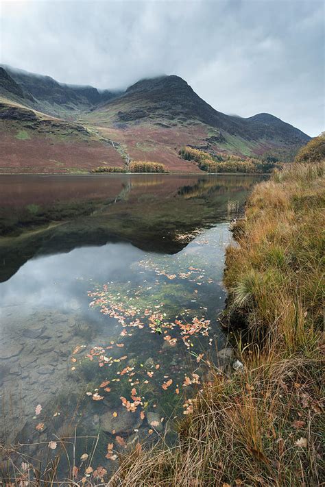 Stuning Autumn Fall Landscape Image Of Lake Buttermere In Lake D 66