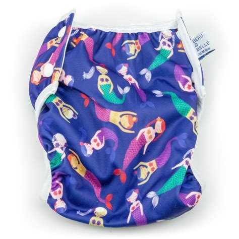 Mermaids Nageuret Premium Reusable Swim Diaper Adjustable 0 3 Years
