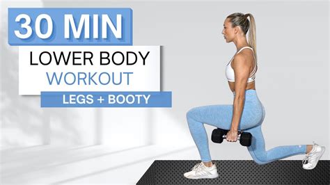 Min LOWER BODY WORKOUT With Dumbbells And Without Low Impact Quick Warmup And Cool