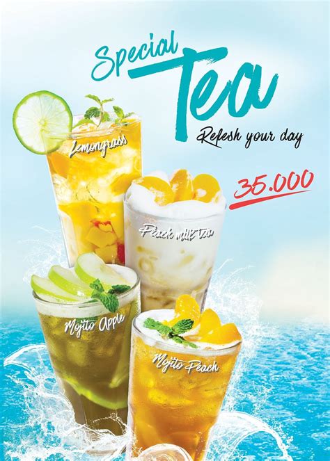 Contoh Desain Menu Minuman Segar Lemon Imagesee