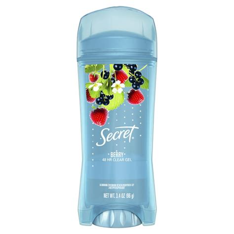 Secret Fresh Antiperspirant Deodorant Clear Gel Berry 34 Oz