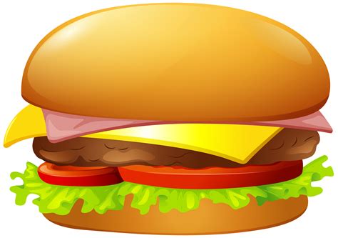 Burger Cartoon Clipart Illustration Design Orange Transparent Clip Art