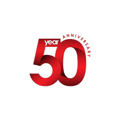 Premium Vector 50 Year Anniversary Vector Template Design Illustration