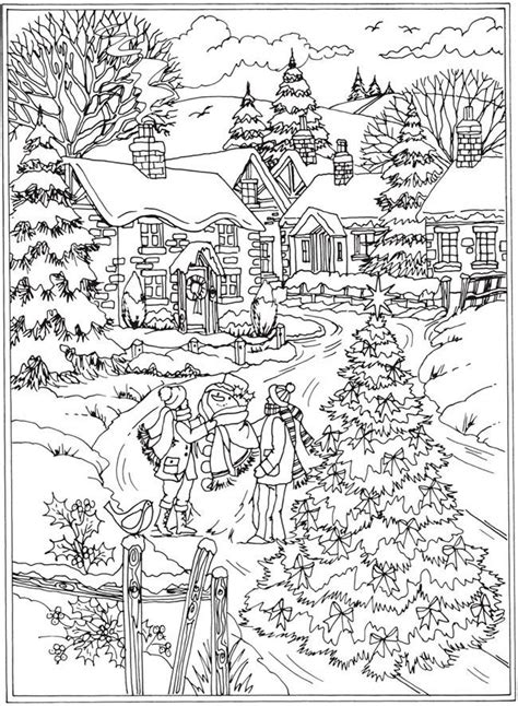 Free Printable Winter Coloring Pages For Adults