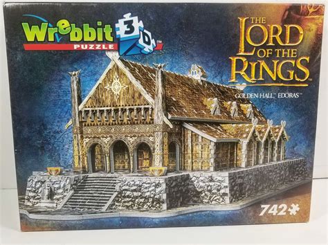 This puzzle requires you to exercise patience and caution as you try to free the ring from the string. Wrebbit Lord Of The Rings 3D Puzzle Golden Hall LOTR NIB ...