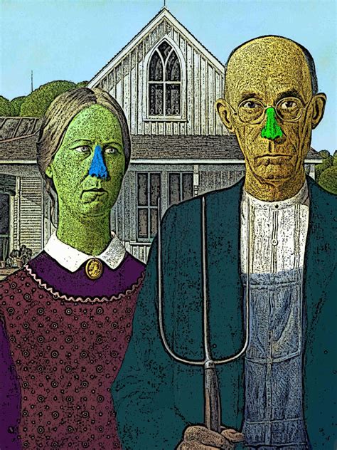 Pin By Ad Tilborghs On Art American Gothic American Gothic Art Parody American Gothic Parody