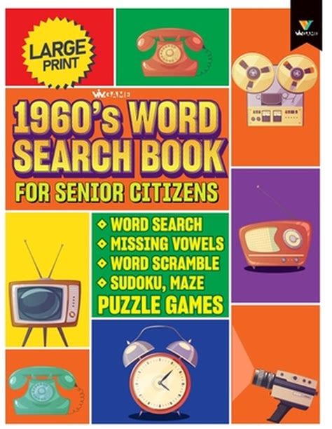 World Events Word Search Puzzle Games 1960s Word Search Book For