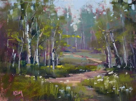 Sunday Studio Pastel Painting Demo Forest Landscape Landscape