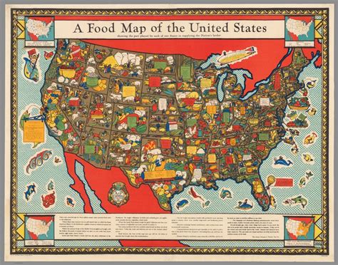 A Food Map Of The United States · Hist 1952