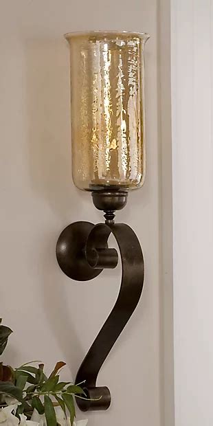 Uttermost Joselyn Bronze Candle Wall Sconce Ashley Furniture Homestore