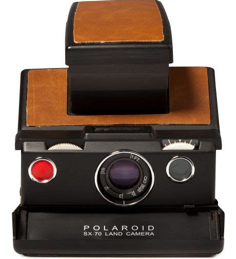 Brown Leather On Black Body Refurbished Vintage Polaroid Sx 70 Camera