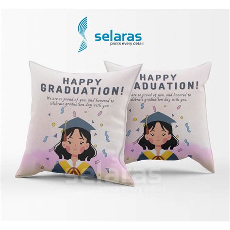 Jual Souvenir Hadiah Kado Bantal Wisuda Kelulusan Graduation Custom