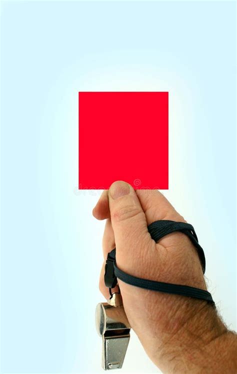 Red Card Stock Image Image Of Foul Strap Penalty Whistle 2717837