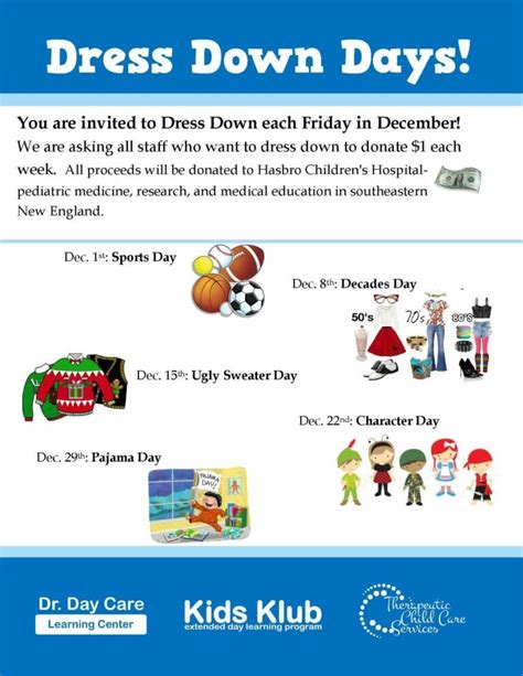 Dress Down Days For Staff Ugly Sweater Day Dr Day Care