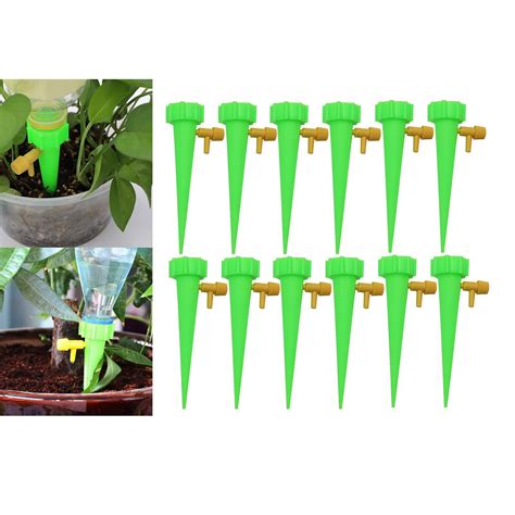 12xautomatic Self Watering Spikes Flow Adjustable Garden Pot Plant