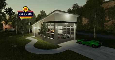 Mod Modern Garage With Workshop Function Farming Simulator 22 Mod