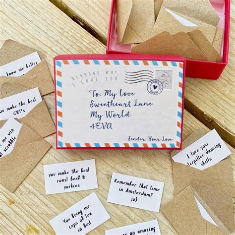 12 Mini cartas de amor razones por las que te amo Regalo | Etsy
