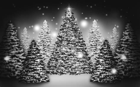 Snowy Christmas Trees Wallpapers Wallpaper Cave