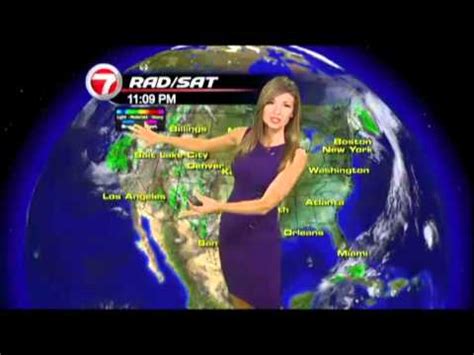 WSVN Weather Julie Durda Purple Dress 10 5 2011 YouTube