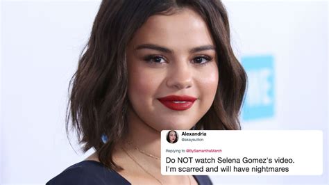 this video of selena gomez with a fake face will seriously keep you up at night