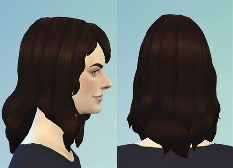 Girl Medium Wavy Hair C2f V1 At Rusty Nail Sims 4 Updates