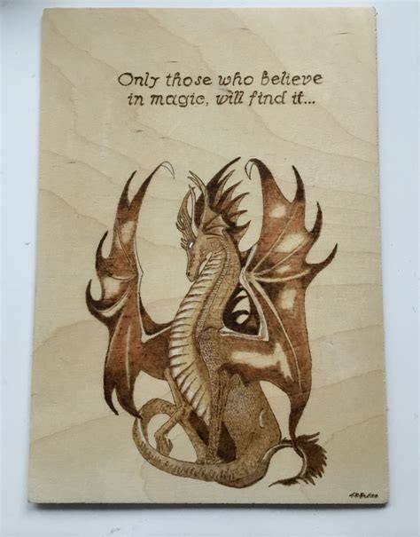 My Pyro Dragon Pyrography Wood Crafts Painting