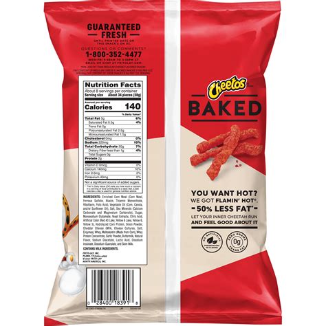 Hot Cheetos Nutrition Facts