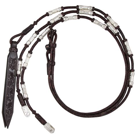 Double S Silver Plated Light Weighted Romel Reins In Western At