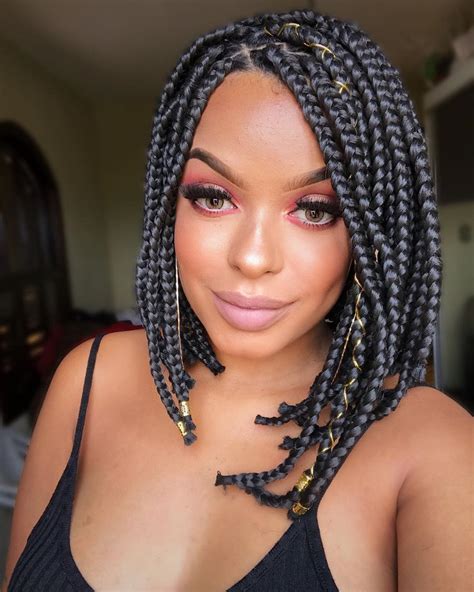 Braids Bob Hairstyles 2020 Thick Shoulder Length Box Braids Bmp Clown