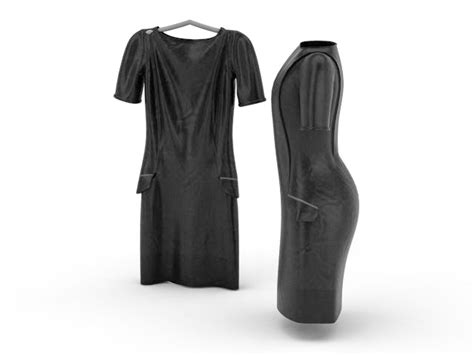 Little Black Dress 3d Model 3ds Max Files Free Download Modeling