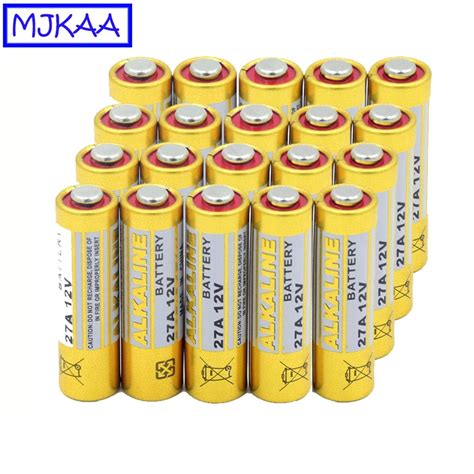 Mjkaa 20pcs 27a12v Alkaline Battery Super Batteries 27a 12v Mn27 Gp27a