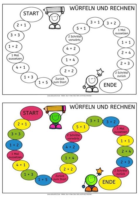 Die aktuellen coupons zum ausdrucken findet ihr bei uns natürlich auch im winter. Würfelspiel im Zahlenraum bis 6 | Mathe, Matheunterricht ...