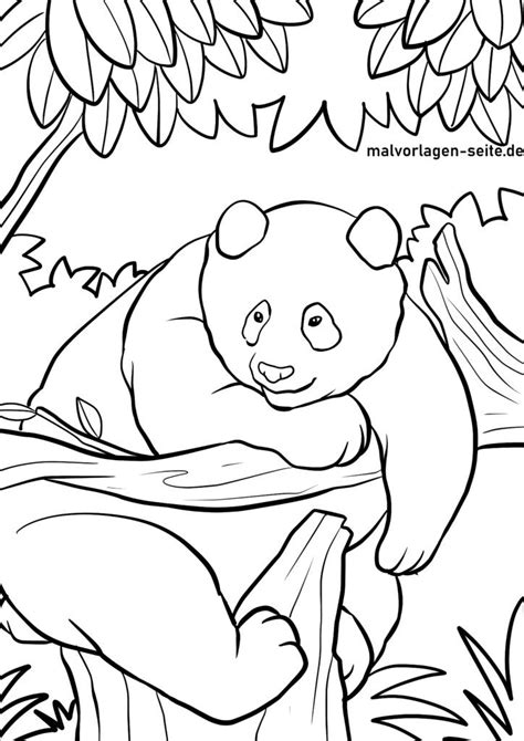 Tolle Ausmalbilder Pandabären | Pandas kostenlos ausmalen
