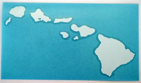 10 Hawaiian Island Chain Diecut Sticker Etsy