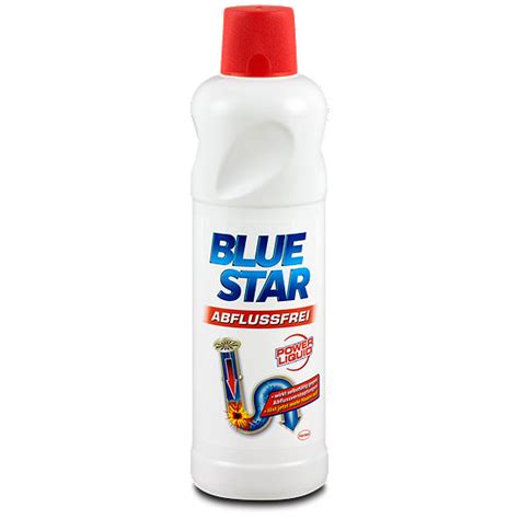 Ist der abfluss in der spule im bad oder in der dusche verstopft konnen sie diesen auch mit simplen. Blue Star Abflussfrei Abflussreiniger