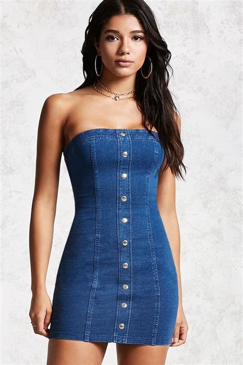 Product Name Denim Button Tube Dress Category Dress Price