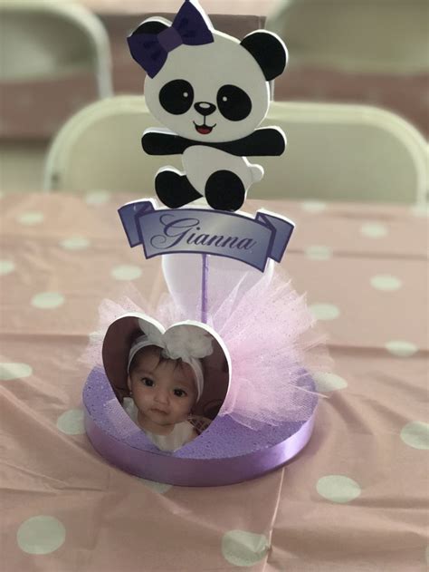 1st Birthday Panda Centerpieces In 2023 Panda Party Panda Birthday