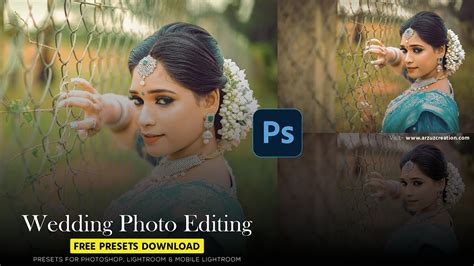 photoshop tutorial । pre wedding photo editing photoshop presets youtube