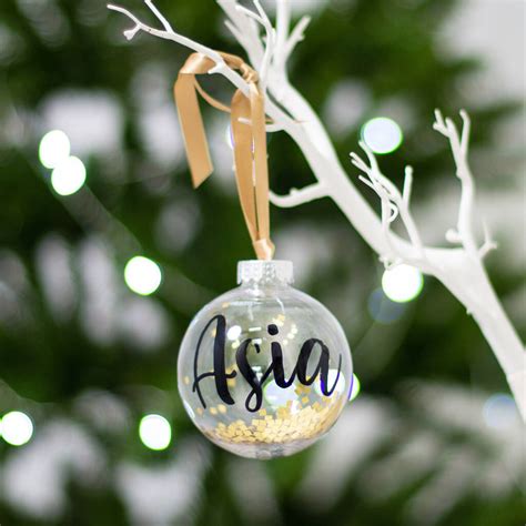 Personalised Glitter Christmas Bauble By Bubblegum Balloons