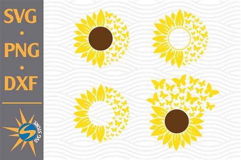 Svg File Sunflower Butterfly Svg Free Free Svg Cut Files Create Your