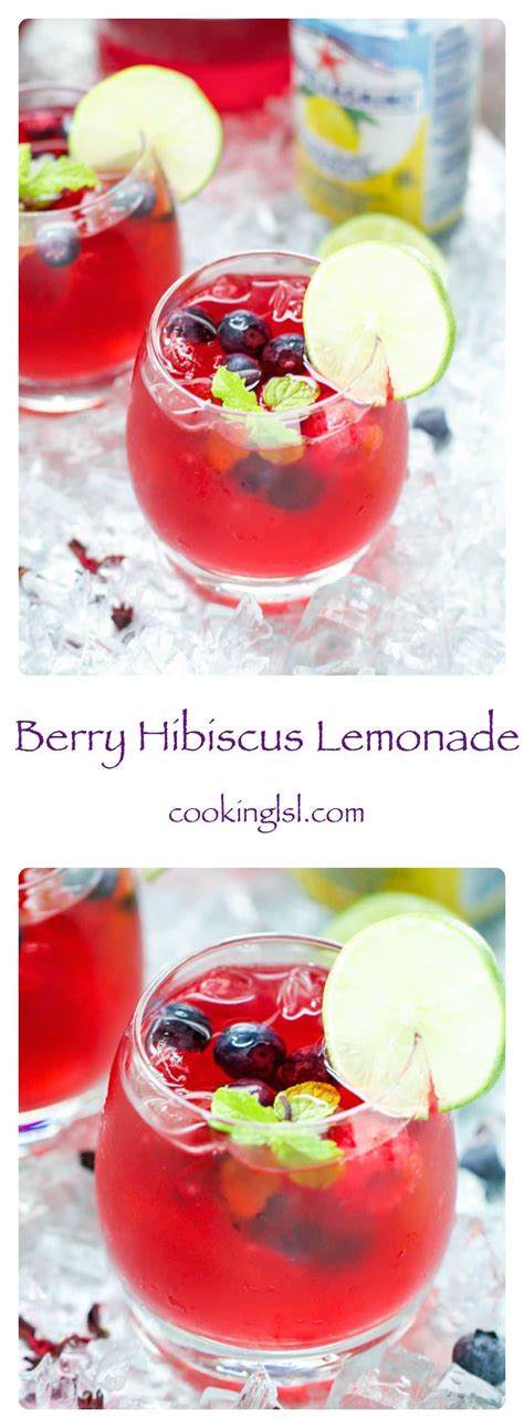 Berry Hibiscus Iced Tea Lemonade Refresher