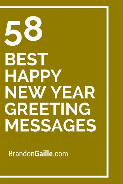 58 Best Happy New Year Greeting Messages Happy New Year Greetings