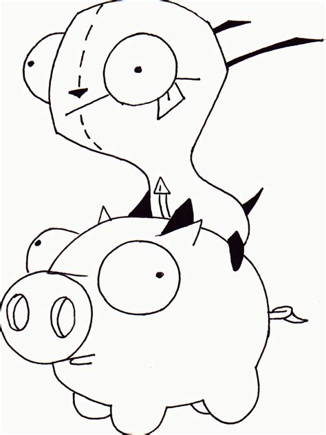 Gir Coloring Pages To Print Coloring Home