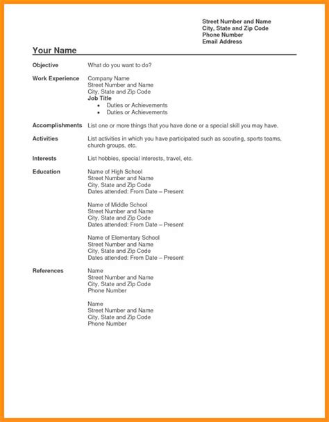 Resume Templates Copy And Paste 15 Templates Example Templates