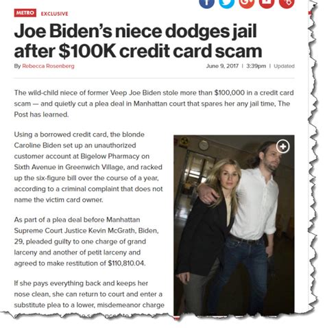 Joe biden will provide meaningful tax relief for working families. Biden Niece Manages to Dodge Prison After Pleading Guilty to Six-Figure Credit Card Fraud ...