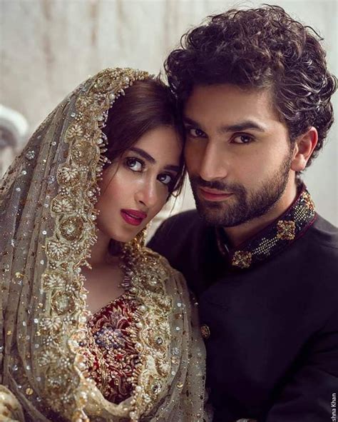 Pin By Naila Iqbal On Couple Pics Beautiful Celebrities Sajjal Ali